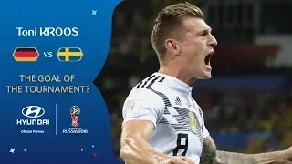 Toni KROOS free-kick vs Sweden | 2018 FIFA World Cup | Hyundai Goal of the Tournament Nominee