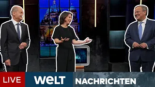 BUNDESTAGSWAHL: TV-Triell! Laschet gegen Scholz und Baerbock auf verlorenem Posten | WELT Newsstream