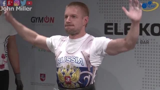 Evgenii Mukhomedianov - 550kg 2nd Place 59kg - European Classic Championships 2018