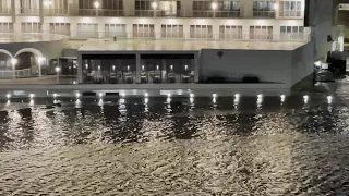 Tampa Riverwalk flooded