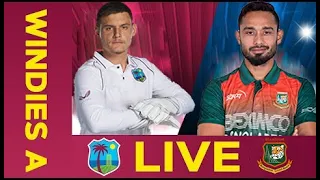 🔴 LIVE | WI A v Bangladesh A | 1st ODI