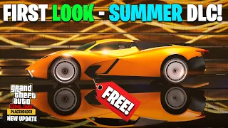 FIRST LOOK AT GTA ONLINE SUMMER DLC - Free NEW Supercar (But Only For GTA+ Members)