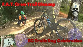 BC TRAILS DAY - F.A.T. CREW TRAIL CLEAN UP. TRAIL: SKULL AT HARTLAND BIKE PARK, SAANICH BC