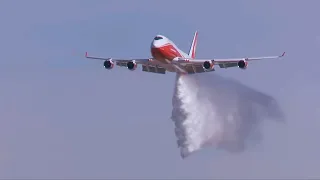 Airplane dropping water on the ground #Shorts