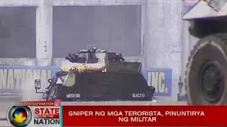 Sniper ng mga terorista, pinuntirya ng militar