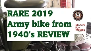 RARE 2019 Army bike from the 1940's REVIEW