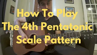 How To Play The Pentatonic Scale Pattern 4 - Guitar Lessons Under 5 Minutes