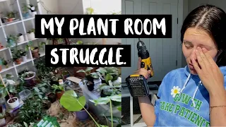 Putting Together My Houseplant Room! | Cleaning My Indoor Plant Room!