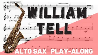 William Tell for Alto Saxophone Solo. Play-Along/Backing Track. Free Music!