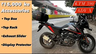 KTM 390 Adventure X Accessories  Top Box | Top Rack | Exhaust Slider | Ktm 390 Adventure | 2023