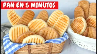 PAN SIN HORNO en 5 minutos. Lo hago todos los días. ¡Ahorra tiempo y dinero!