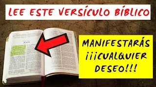 ¡¡¡ESTE VERSÍCULO BÍBLICO TE ENSEÑA CÓMO MANIFESTAR CUALQUIER DESEO!!!