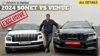 2024 Kia Sonet vs 2023 Hyundai Venue Comparison || Best Sub 4m Compact SUV Review || EXCLUSIVE