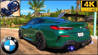 BMW M8 Competition Coupé | Realistic Driving | Forza Horizon 5 | Steering Wheel Gameplay