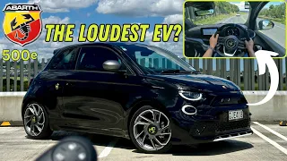 Abarth 500e │POV Drive Review NZ│114kW (152hp) 235Nm Electric Vehicle 42.2kWh Battery│