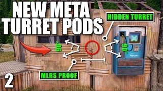 I DESIGNED A NEW OP INVISIBLE TURRET POD | Solo Rust