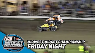 HIGHLIGHTS: USAC NOS Energy Drink National Midgets | Jefferson County Speedway | July 14, 2023