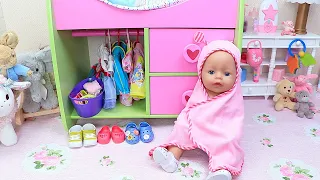 Baby Born Bath with Pink Towel ! Evening routine for kids by Play Toys!