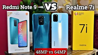 Realme 7i vs Redmi Note 9 🔥 64MP vs 48MP 📸  5000mAh🔋 Budget Kings सब पर भारी