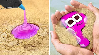 Alphabet Lore is Hidden in the Sand 🤩 *Crazy Beach Hacks and Gadgets For Your Vacation *