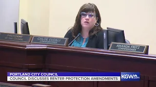 Live: Portland City Council discusses renter protection amendments