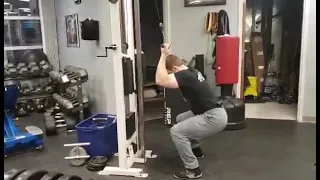 Reverse Cable Squat