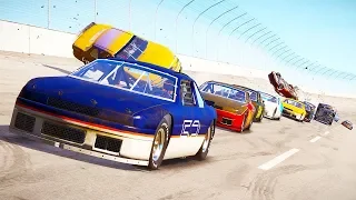 NEW 90s NASCAR MOD! INSANE Crashes At TALLADEGA! - Wreckfest Nascar Mod