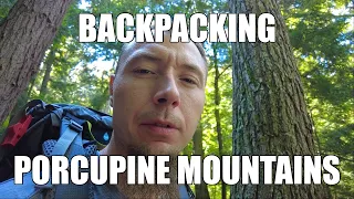 BACKPACKING Porcupine Mountains (Michigan Mountain Hiking & Camping)