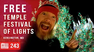 Free DC Area Christmas Light Walk At The Mormon Temple In Kensington | ADV 243