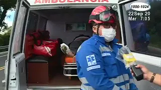 Motociclista sufrió graves lesiones en colisión por la carretera sur