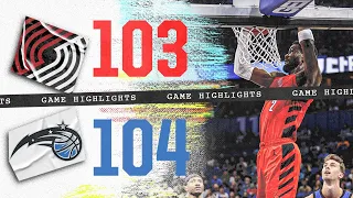 Portland Trail Blazers 103, Orlando Magic 104 | Game Highlights | April 1, 2024