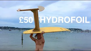 I built a hydrofoil and tried it out