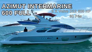 Iate a venda Azimut Intermarini 600 Full. 2 motores de 800 Hp cada um. R$ 3.500.000