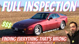 Everything That's WRONG with my Cheap Porsche 944. Full Inspection! Project Weekend Racer, Ep 2