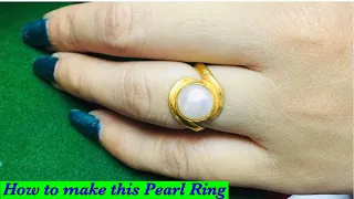 Gold ring making | pearl ring making | How the gold ring is made
