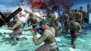 Most Realistic D-DAY Omaha Beach Invasion EVER! - Gates of Hell: World War 2 Mod Battle Simulator