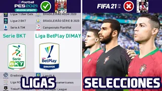 LAS LICENCIAS QUE NO TENDRÁ FIFA 21 Y SERÁN EXCLUSIVAS DE PES 2021