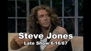 Steve Jones - interview on Sid and Nancy - Late Show 6/16/87 HQ stereo Sex Pistols