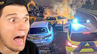Die Autobahn BRENNT - Explosionsgefahr! | Autobahn Polizei Simulator 3