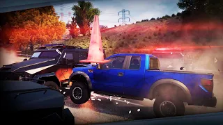 NFS Most Wanted | Police Chase Max Heat Level Escaped | Ford F 150 SVT Raptor vs Police