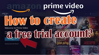 How to create a 7-day free trial account | Amazon Prime Video
