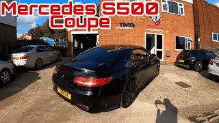 *GANGSTER MERCEDES S500 POPS BANGS* Mercedes S500 Coupe Decats + DKU Remap!