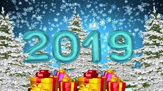 Новогодний 2019 футаж 2  2019 new year's footage