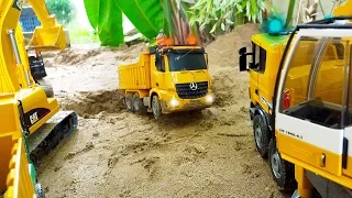 덤프트럭 중장비 자동차 장난감 포크레인 구출놀이 Dump Truck Rescue Excavator Car Toy