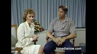 WTCN (KARE_) Nancy Nelson with Arnold Schwarzenegger, 1982