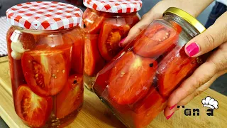 Eat fresh tomatoes in winter! preserve tomatoes in jars without chemicals! grandma's recipe!