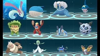 EVOLUTION 12 POKÉMON GO GEN 3 WATER -TYPES & ICE-TYPES