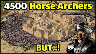 1500 Crossbowmen VS 4500 Horse Archers ! New Wolf Stronghold Crusader