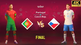 FIFA 23 - Portugal vs Czech Republic | Ronaldo vs Schick | FIFA World Cup Final Match [4K60]