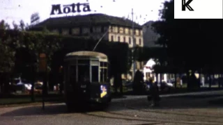 1950s 1960s Itlay, Milan Street Scenes, Unseen Colour Home Movies